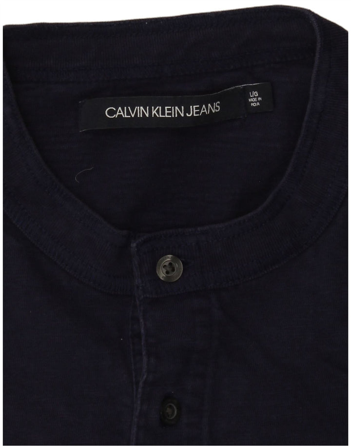 Tricou pentru bărbați Calvin Klein Jeans Top mare bleumarin
