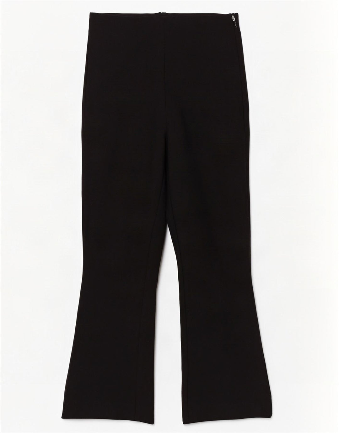Pantaloni tăiați pentru femei Bootcut Zara Mici L26 L26 Viscoză neagră