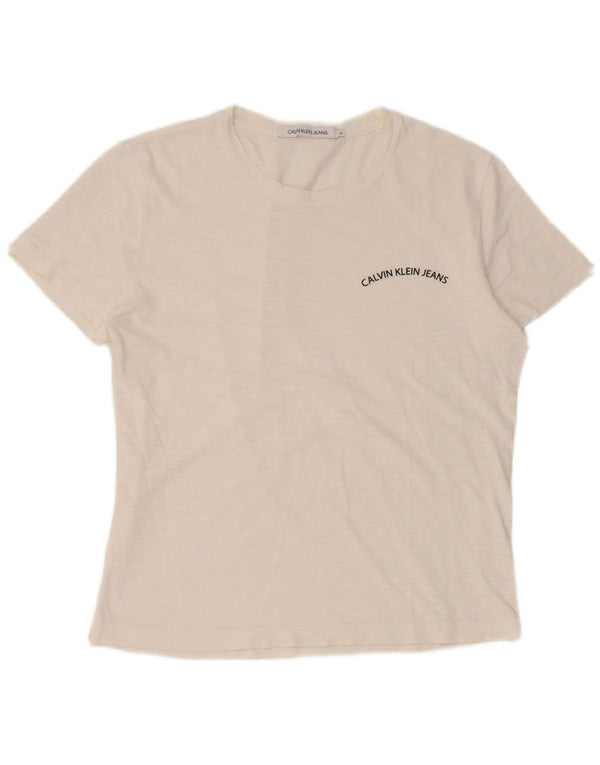 Tricou pentru femei Calvin Klein Jeans Top UK 14 Medium White