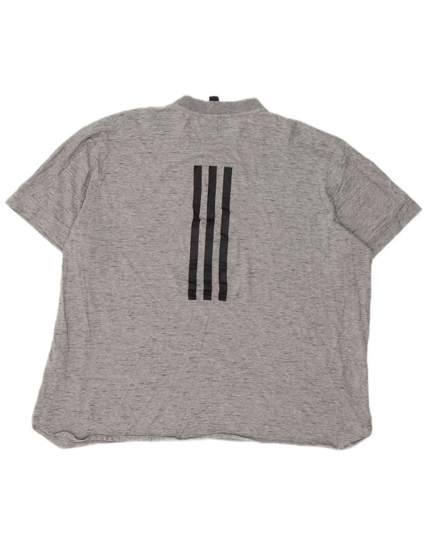 Tricou pentru bărbați Adidas Top 2XL, bumbac cu pete gri