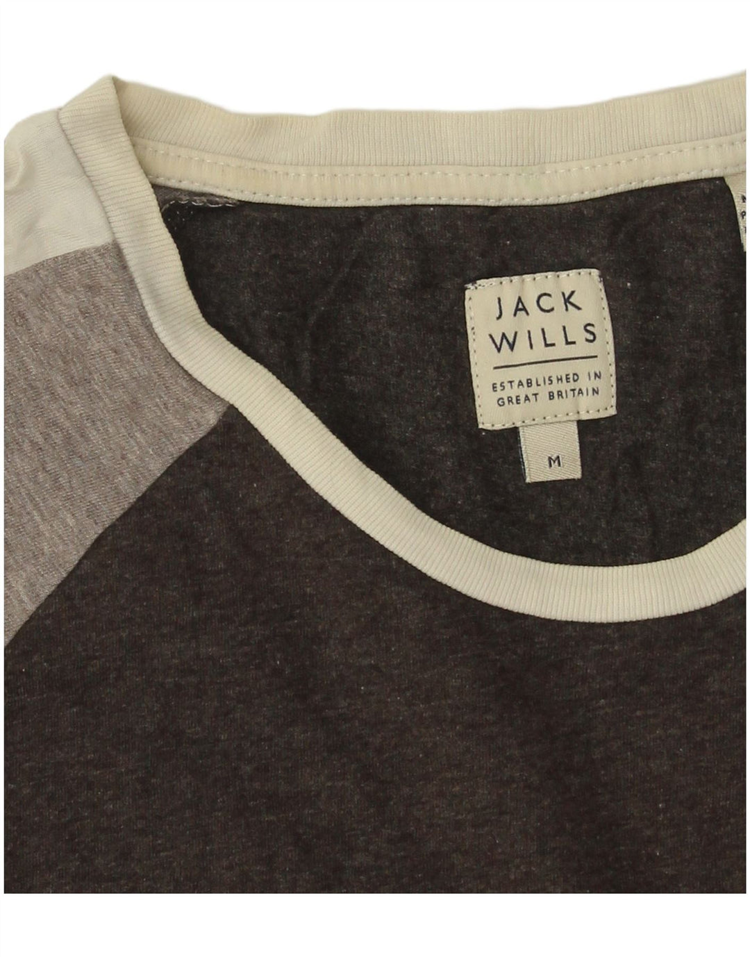 Tricou Jack Wills pentru bărbați Top mediu negru din bumbac color bloc