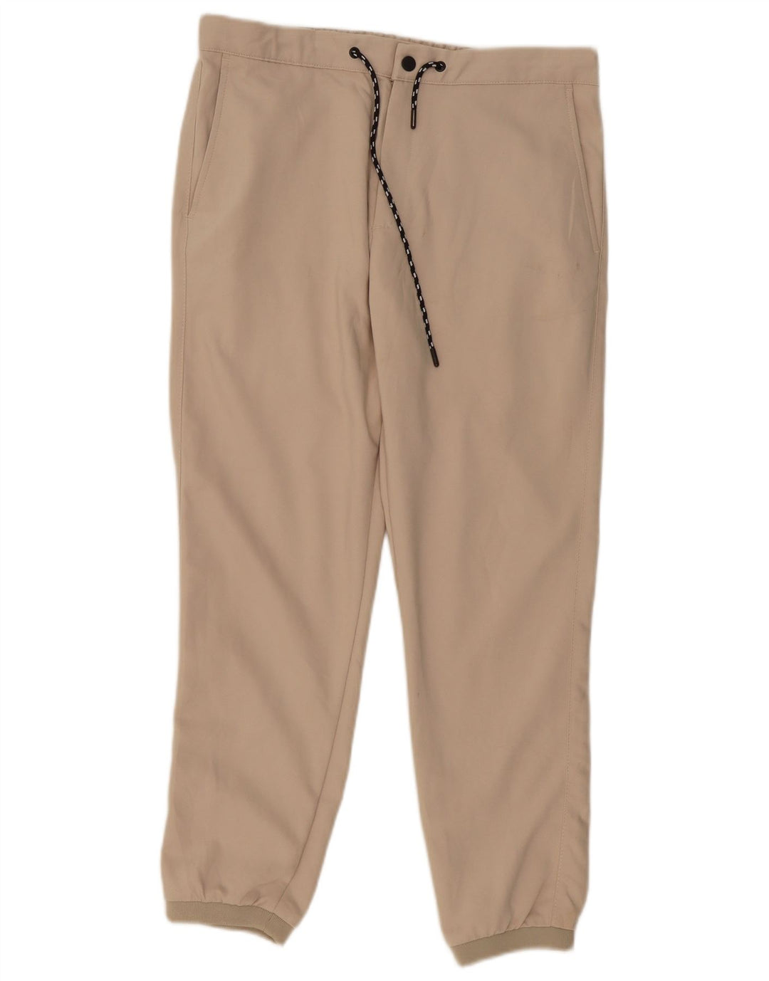 Pantaloni chino pentru pantaloni de jogging ZARA pentru bărbați L32 L28 Bej Poliester