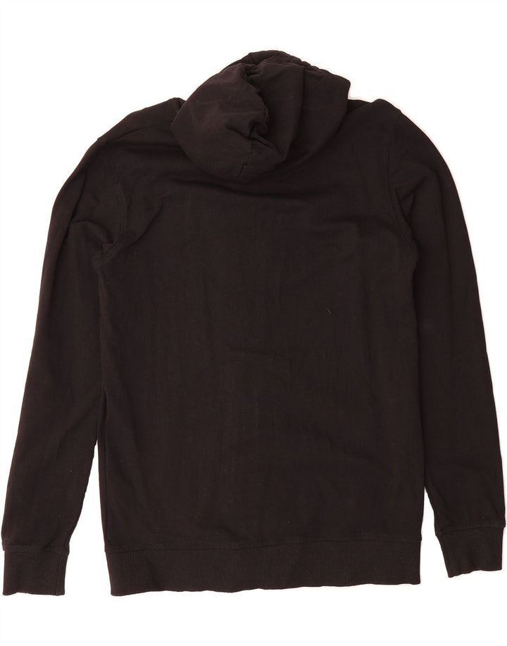 LOTTO Mens Zip Hoodie Sweater Medium Black Cotton Vintage Lotto and Second-Hand Lotto from Messina Hembry 