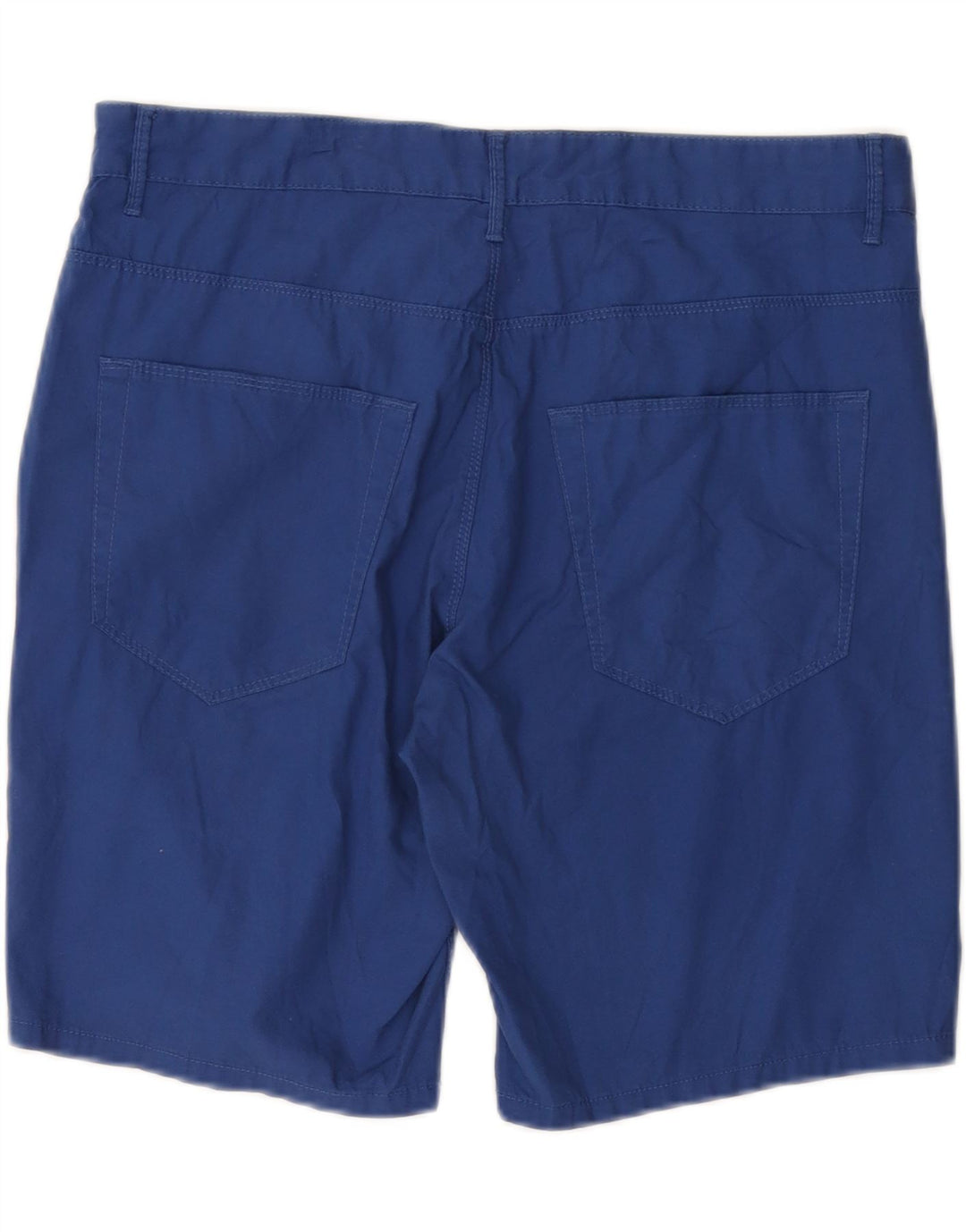 BENETTON Mens Casual Shorts W34 Large Blue Cotton