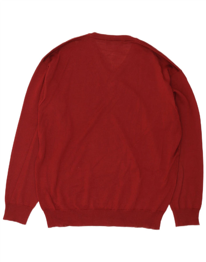 BEXLEYS Pulover cu decolteu în V pentru bărbați IT 56 2XL Lână Bordeaux