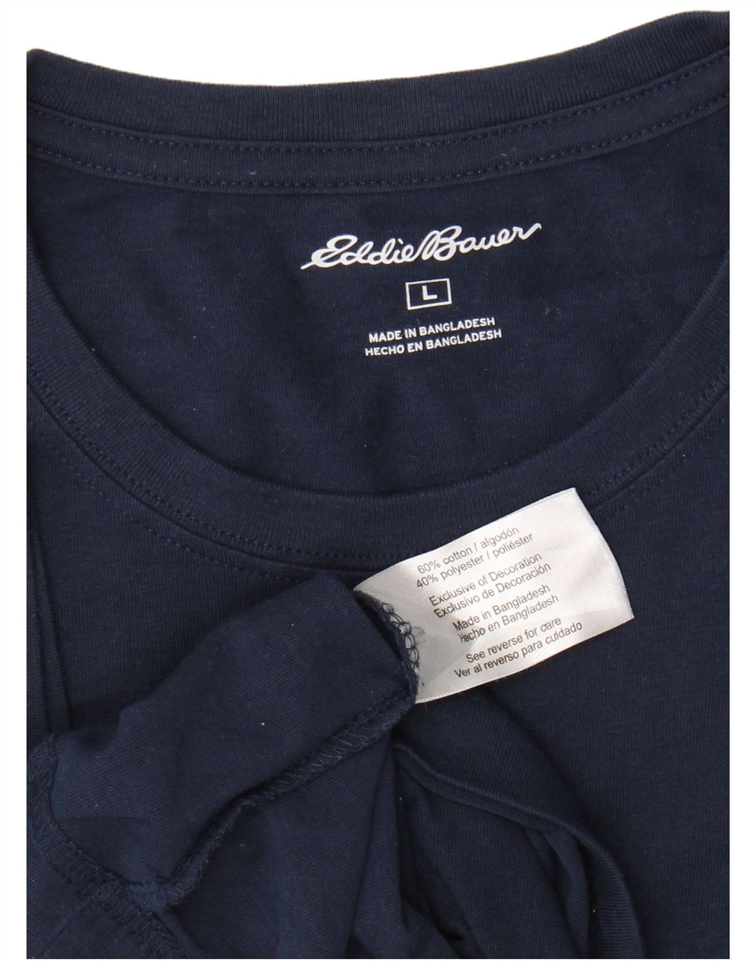 EDDIE BAUER Tricou pentru bărbați Top mare din bumbac bleumarin