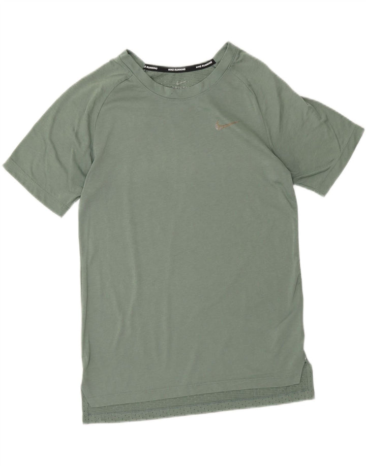 Tricou NIKE Dri Fit pentru femei Top UK 10 Poliester verde mic