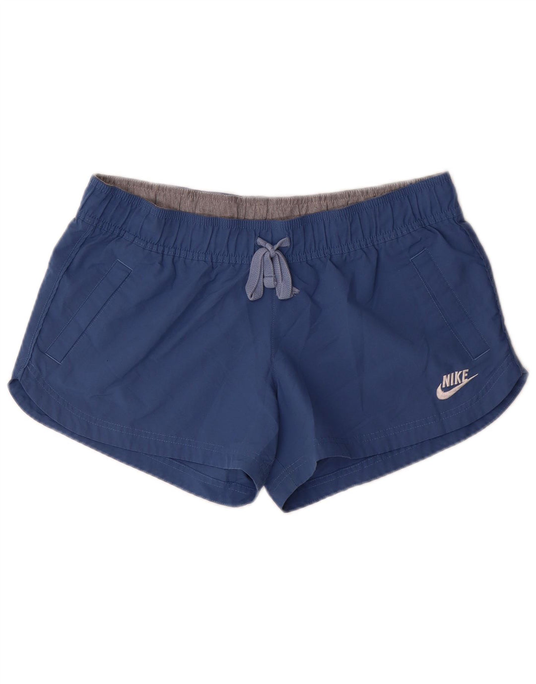Pantaloni scurti sport NIKE pentru femei US 12/14, mare, albastru, poliester