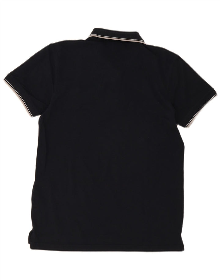 Tricou polo pentru bărbați Renato Balestra, bumbac negru mare