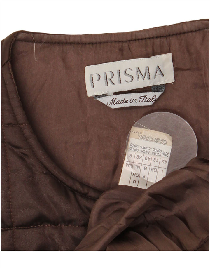 Gilet căptușit pentru femei Prisma UK 12 Medium Brown Acetat