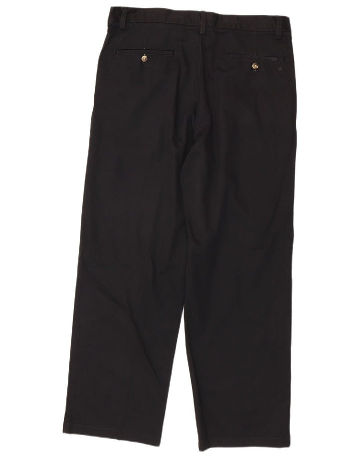 EDDIE BAUER Pantaloni chino pentru bărbați, L35 L30, bumbac negru