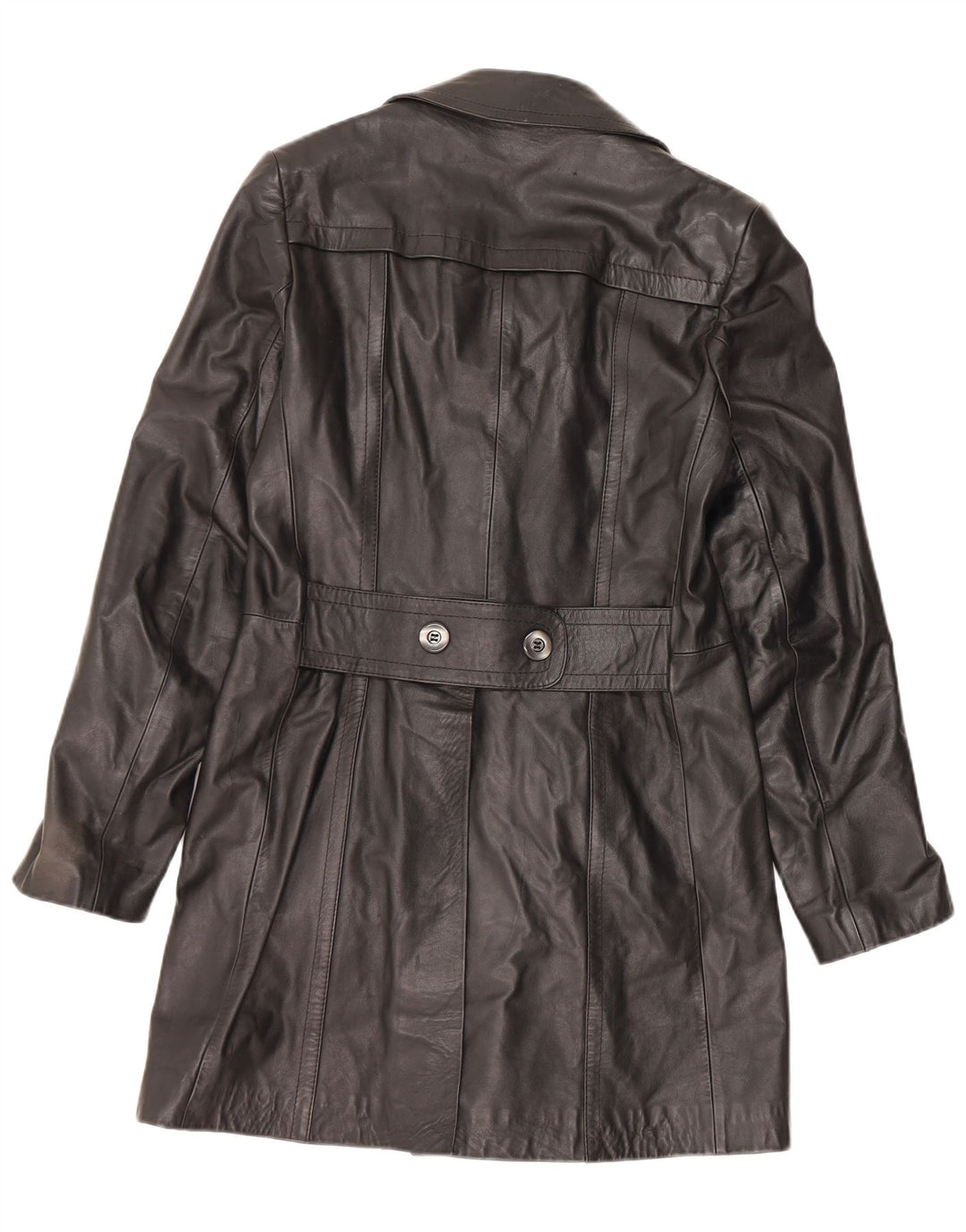 Palton din piele pentru bărbați VINTAGE IT 48 Piele neagră medie