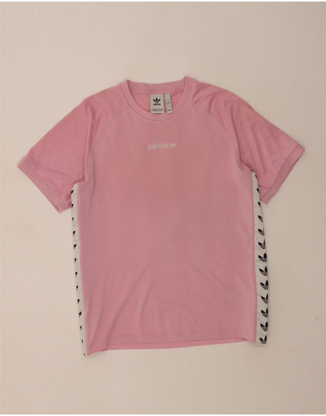 Tricou grafic Adidas pentru bărbați Top mare roz din poliester color bloc