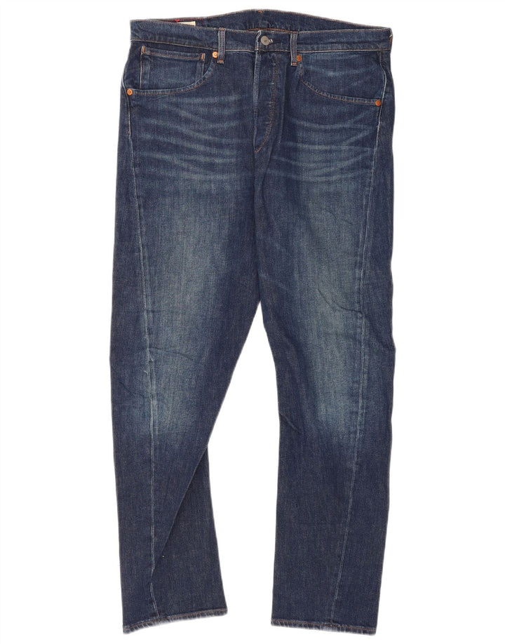 Blugi conici pentru bărbați Levi's 502 W33 L29 Bumbac albastru