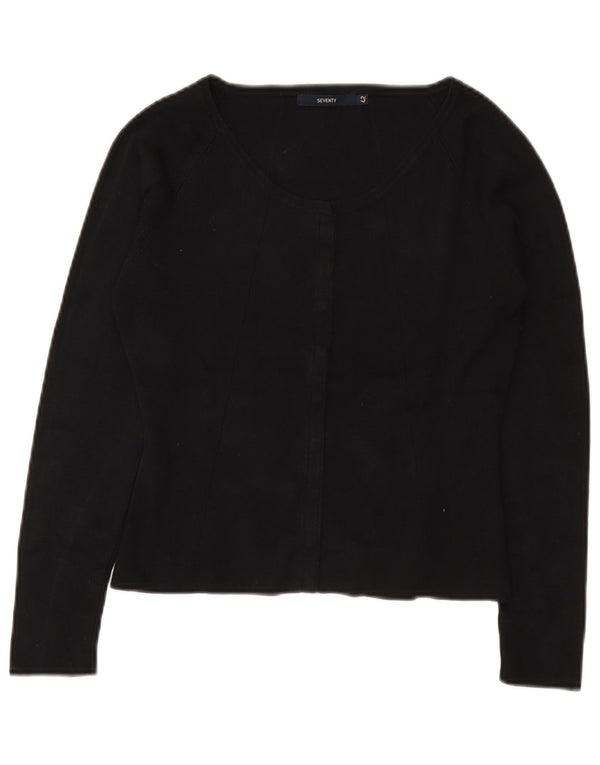 Seventy Pulover Crop Cardigan pentru Femei IT 42 Medium Black Silk