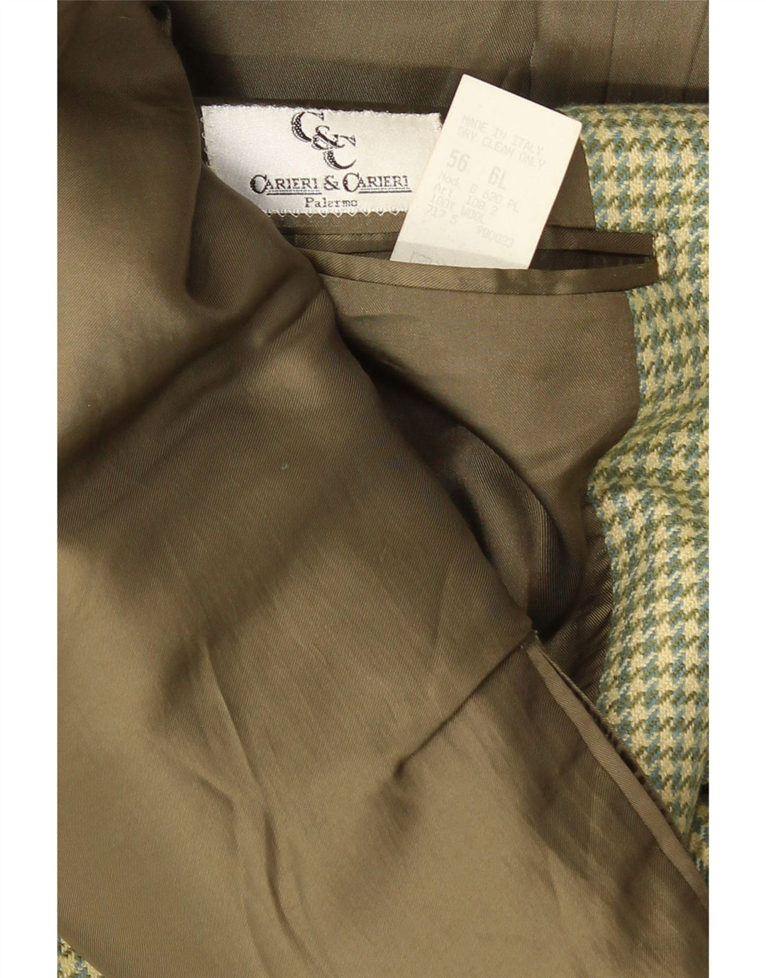 Jachetă pentru bărbați Carieri&Carieri, cu 2 nasturi, IT 56 3XL, verde, picioare de găină