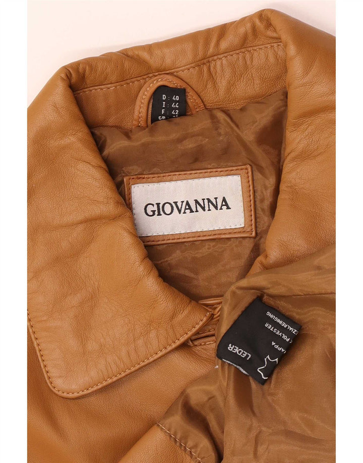 Geacă de piele pentru femei UK 14 Large Beige