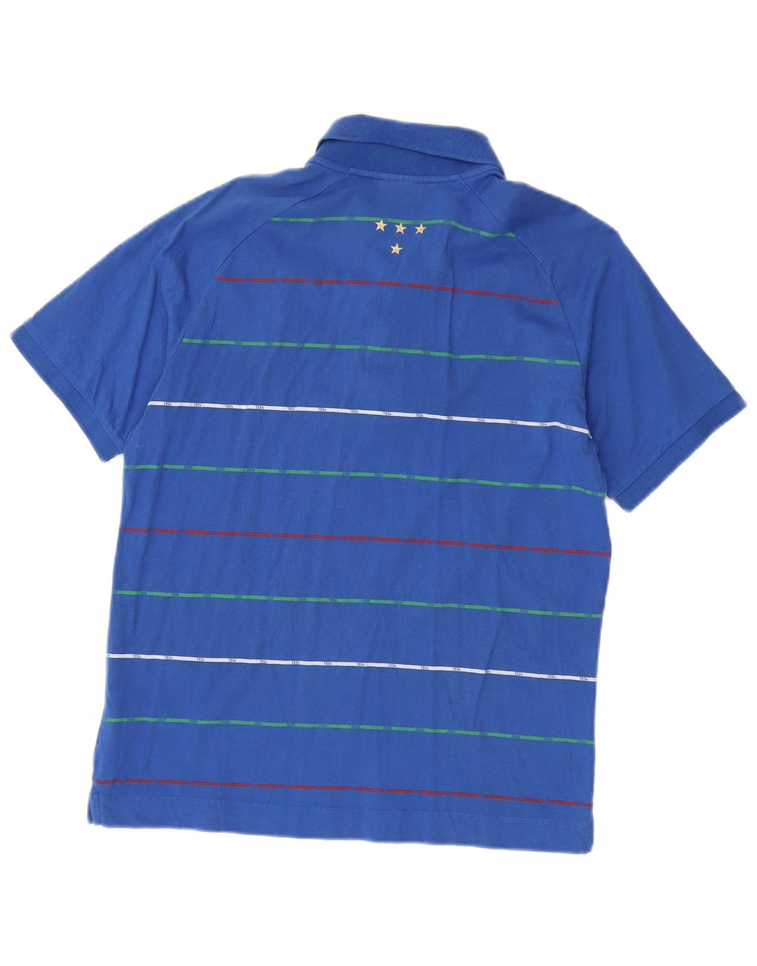 Tricou polo Puma Italia pentru bărbați, bumbac cu dungi albastre medii