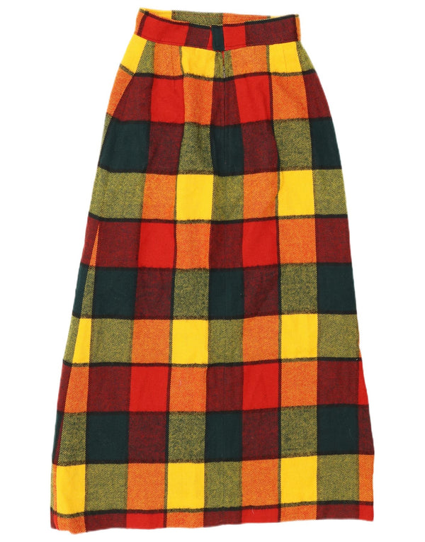 Fusta Maxi pentru femei David Smith US 8 Medium W26 Multicolor Check