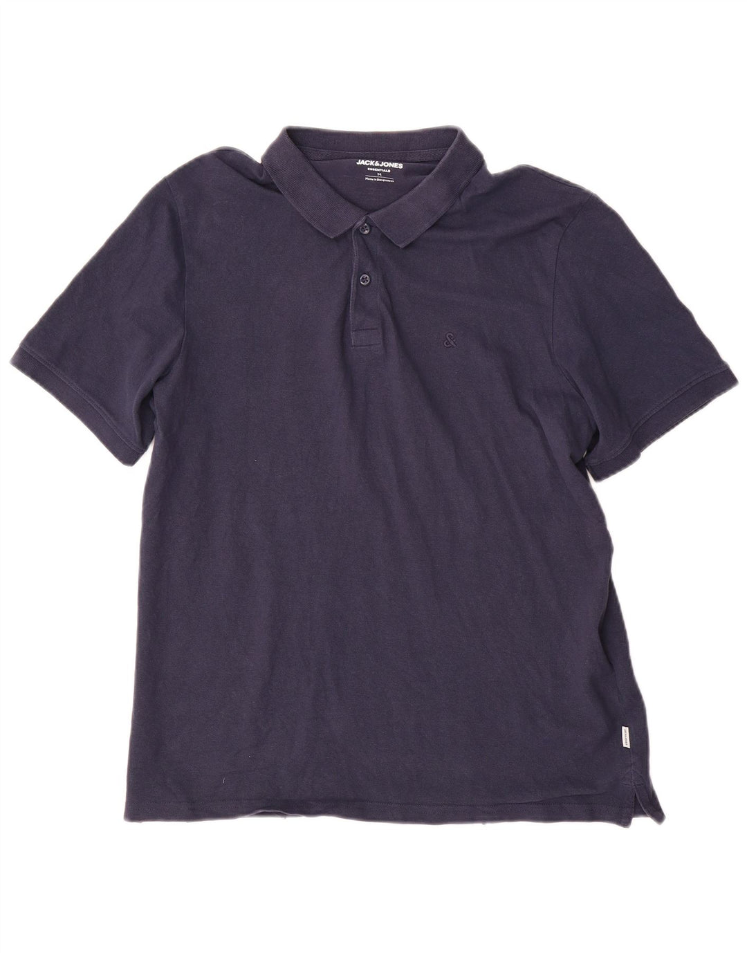 Tricou polo Jack & Jones pentru bărbați, bumbac, albastru bleumarin mediu