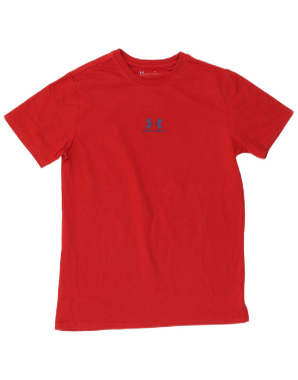 Tricou Under Armour pentru bărbați Heat Gear Top din bumbac roșu mediu
