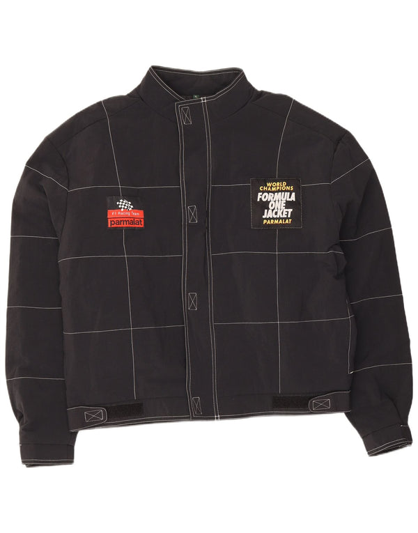 Jachetă Parmalat Formula One Graphic Racer pentru bărbați UK 42 XL Nylon negru