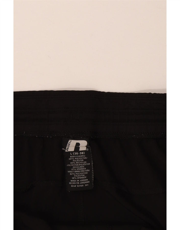 Pantaloni scurți sport Dri-Power pentru bărbați RUSSELL ATHLETIC Poliester negru mare