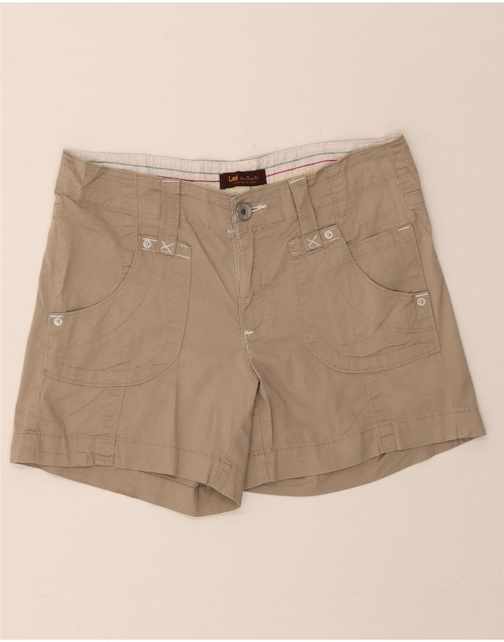 LEE Womens Casual Shorts US 10 Large W32  Beige Cotton Vintage Lee and Second-Hand Lee from Messina Hembry 