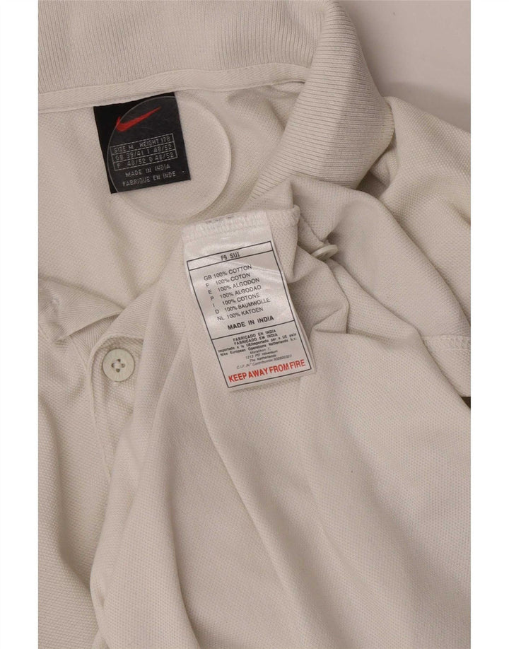Tricou polo Nike pentru bărbați Marea Britanie 39/41, bumbac alb mediu
