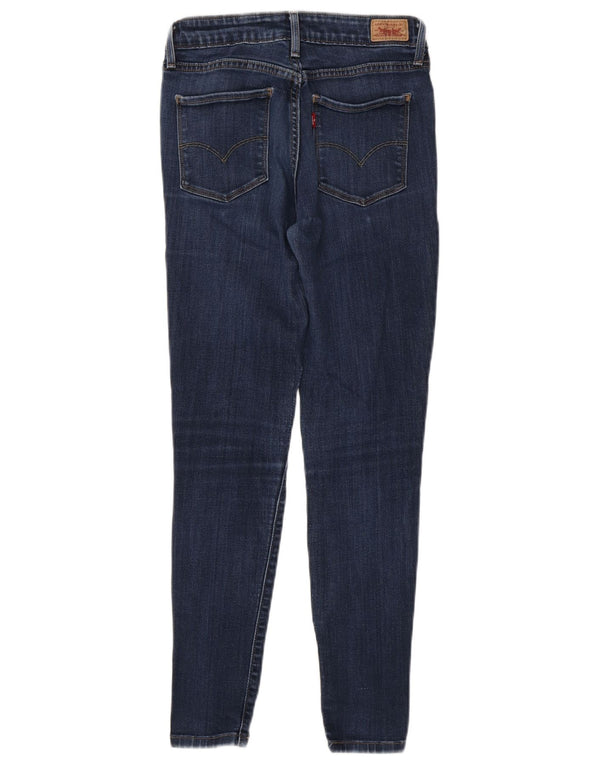 Jeans skinny Levi's pentru femei cu jambiere US 4 Small W27 L27 Bumbac bleumarin