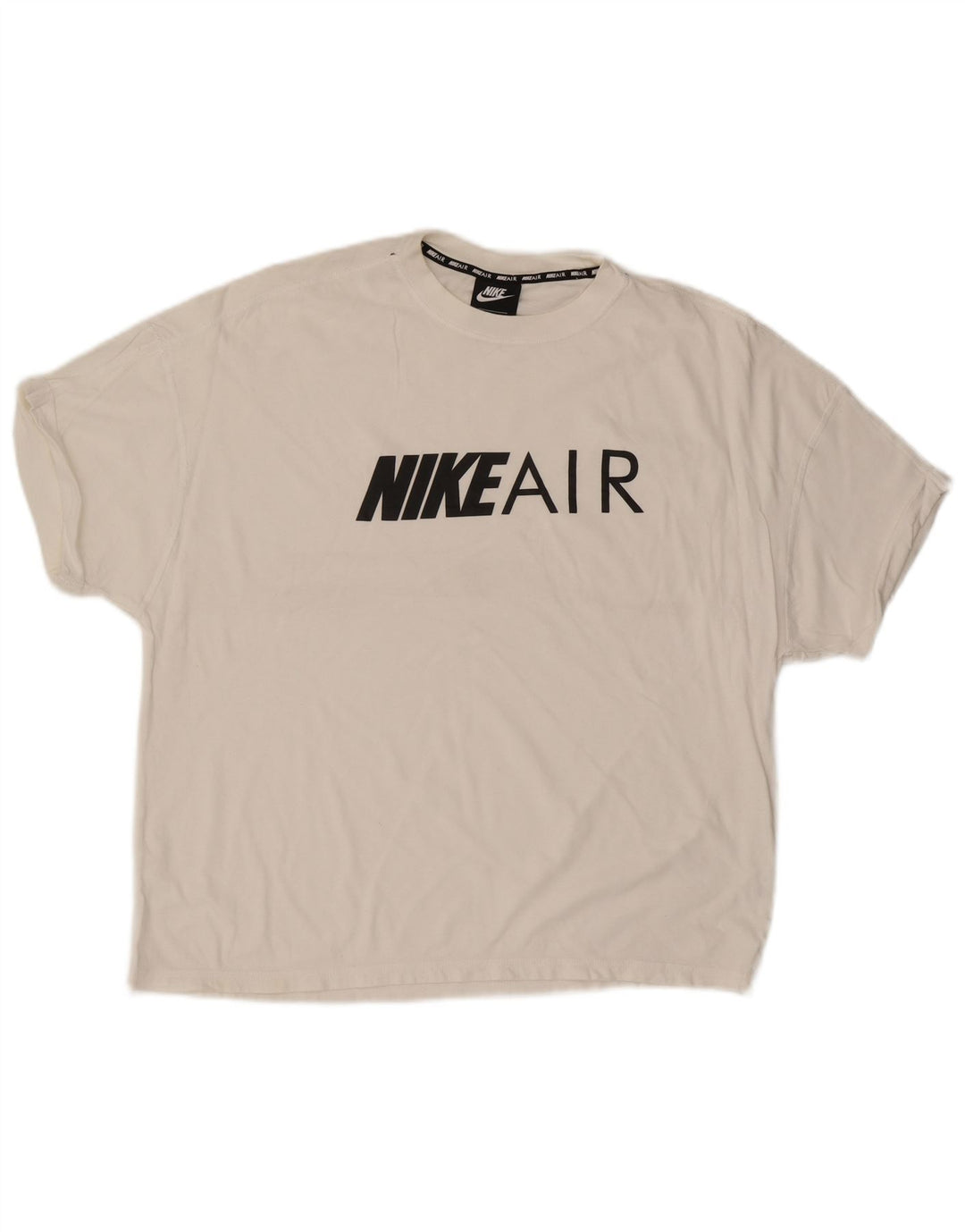 Tricou grafic pentru bărbați NIKE Top, mediu alb, bumbac