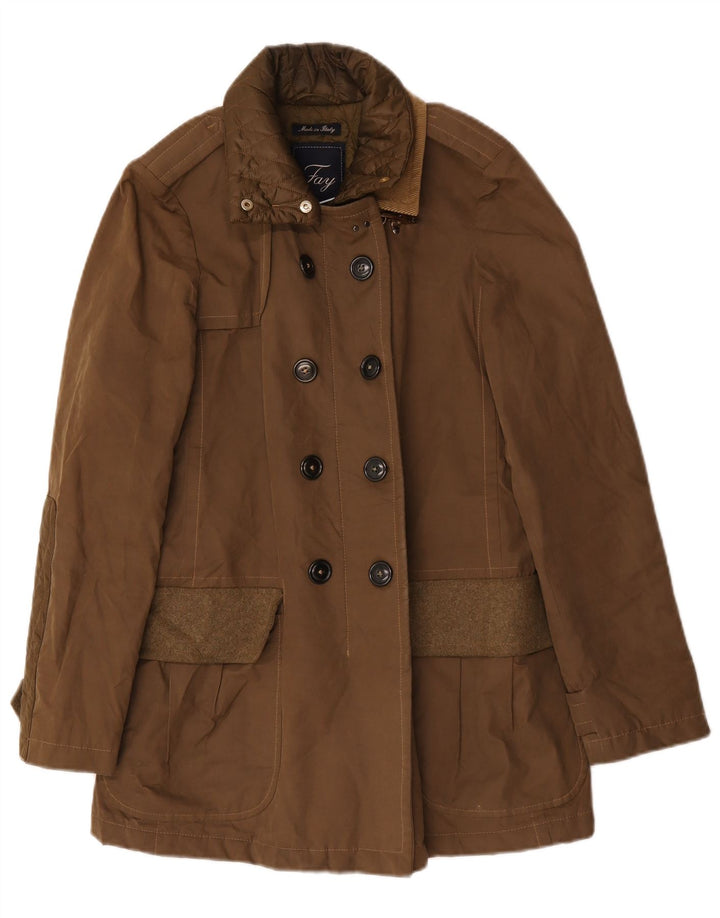 Jachetă militară Fay pentru femei, cu două piept, UK 14 Medium Khaki