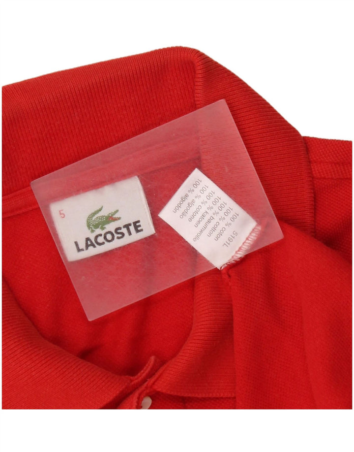 Tricou polo Lacoste pentru bărbați mărimea 5 mare bumbac roșu