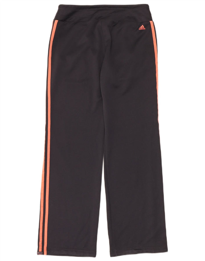 Pantaloni de trening cu grafic pentru femei Adidas UK 12 Poliester mediu negru