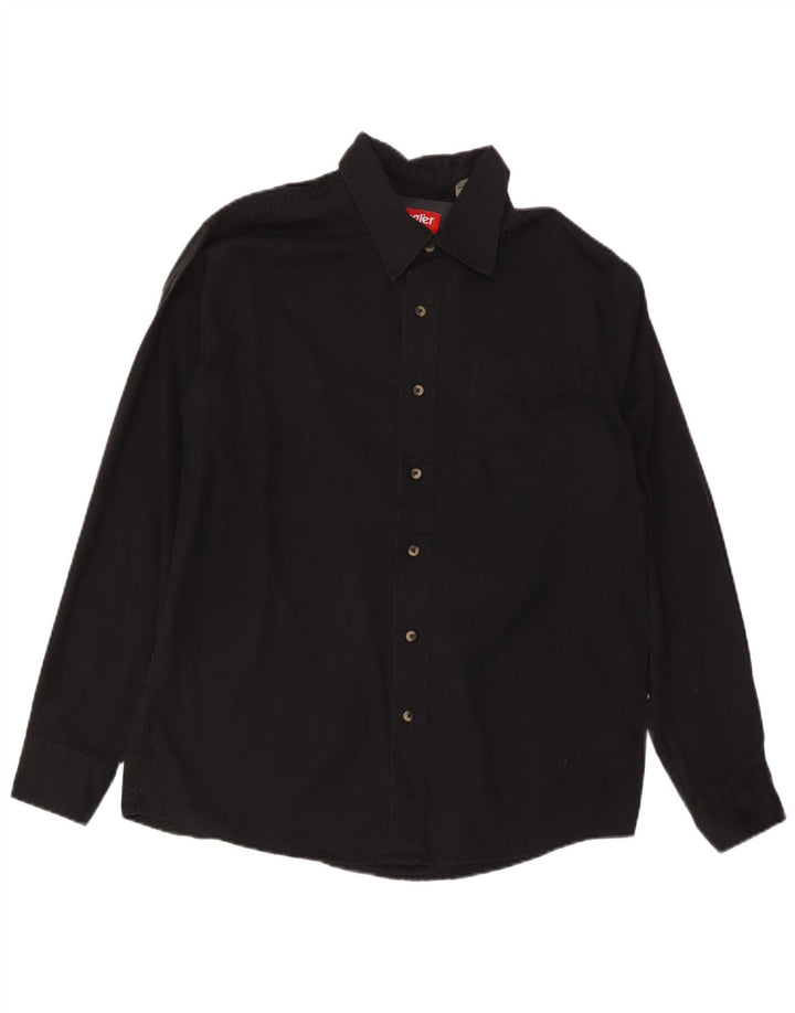 Cămașă pentru bărbați Wrangler, bumbac mediu negru