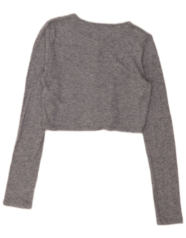 Pulover cardigan pentru femei Zara UK 10 mic, gri, viscoză