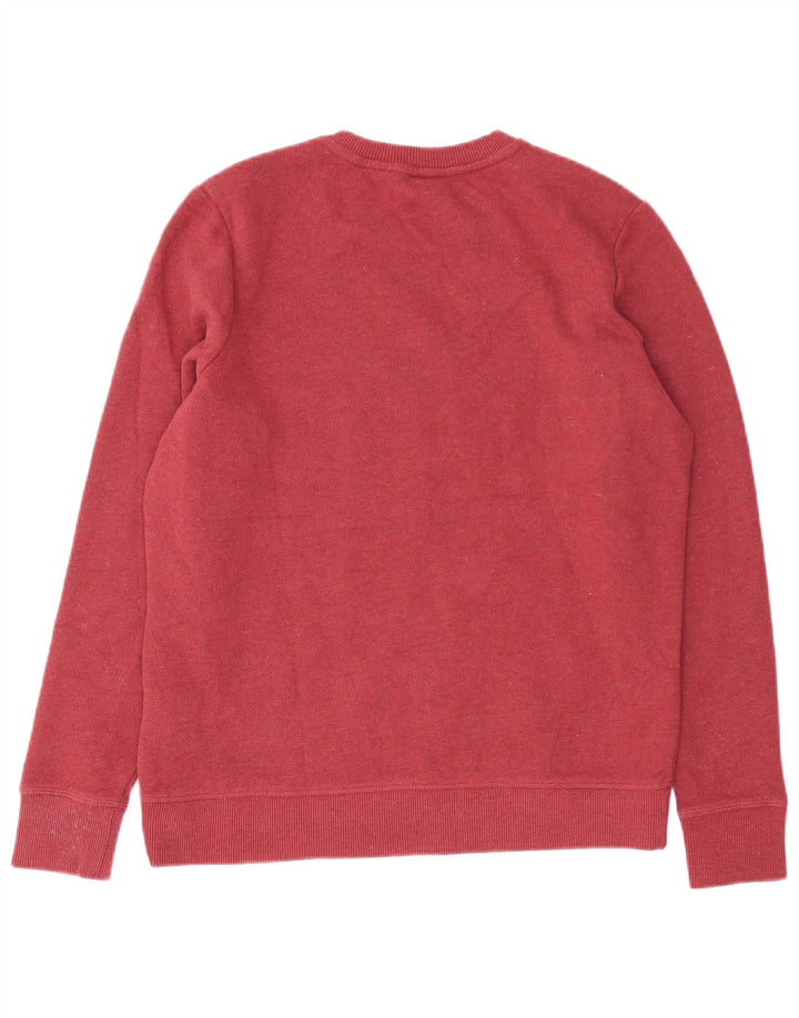 Pulover supradimensionat pentru femei Superdry UK 10 Bumbac Burgundy mic