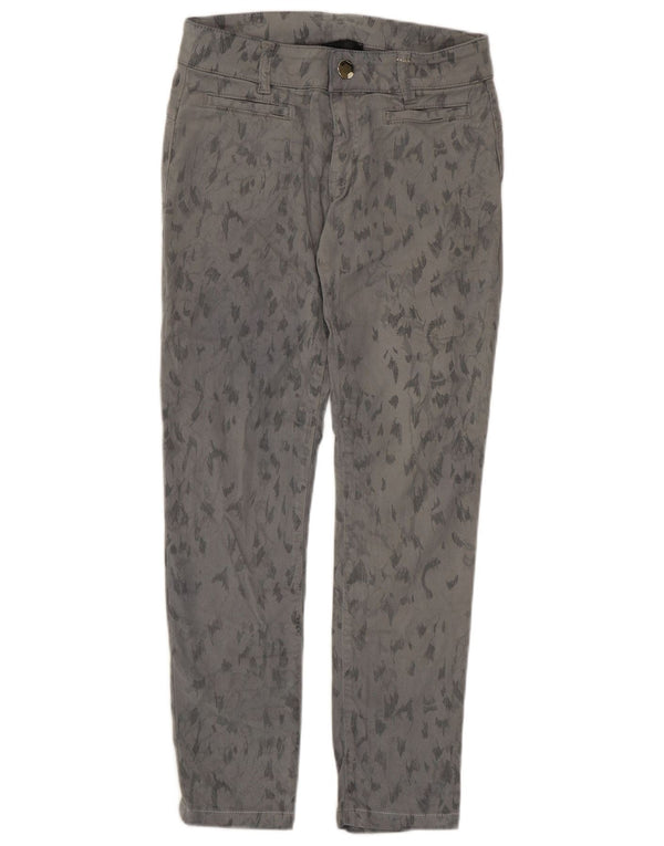Pantaloni casual slim pentru femei Pinko L26 L26 bumbac cu imprimeu animal gri