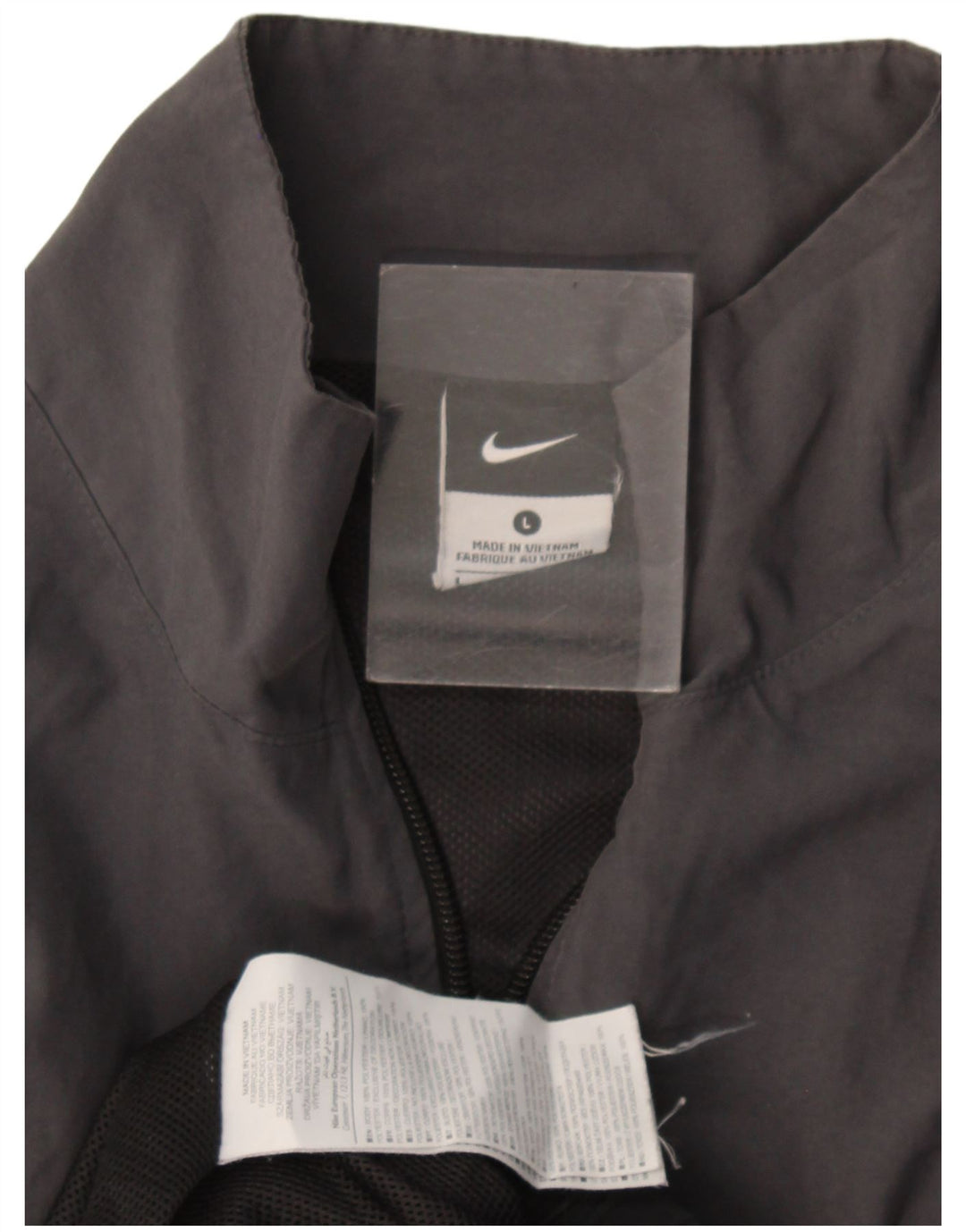 Jachetă de trening pentru bărbați Nike, mare, gri, poliester color bloc