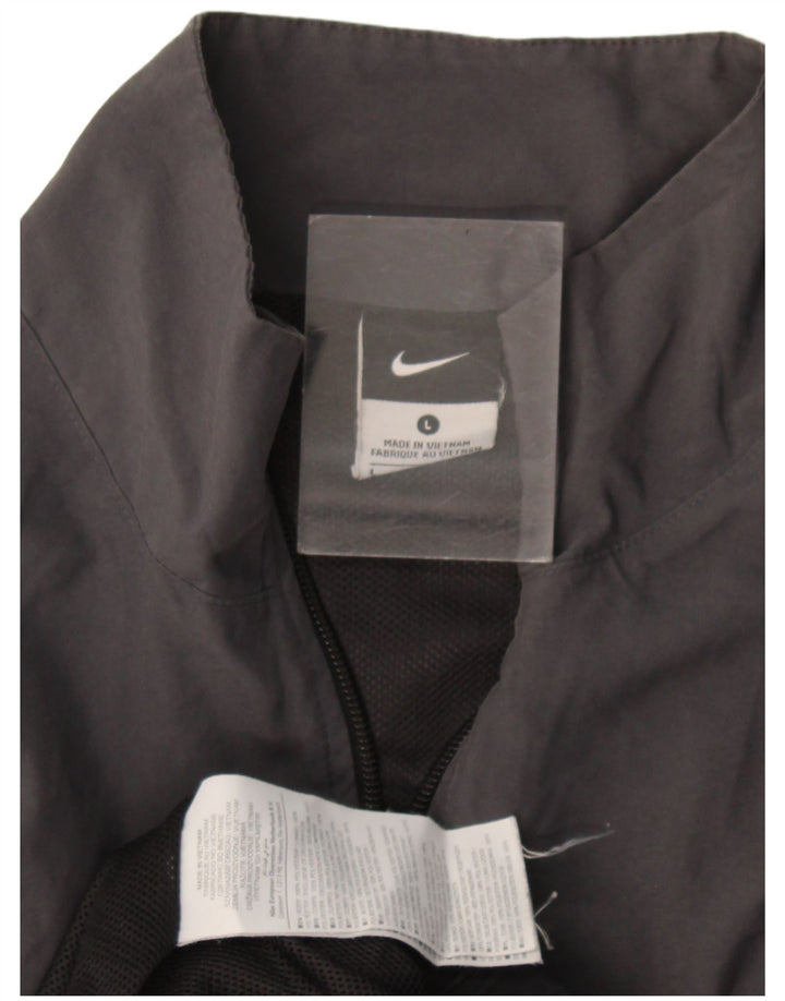 Jachetă de trening pentru bărbați Nike, mare, gri, poliester color bloc