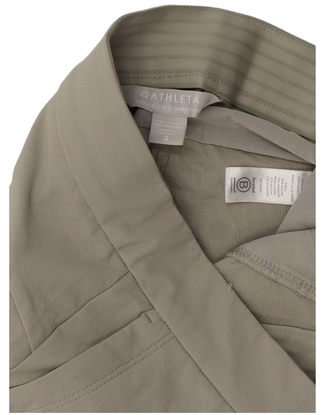 Pantaloni cargo skinny ATHLETA pentru femei US 2 XS W29 L29 nailon gri