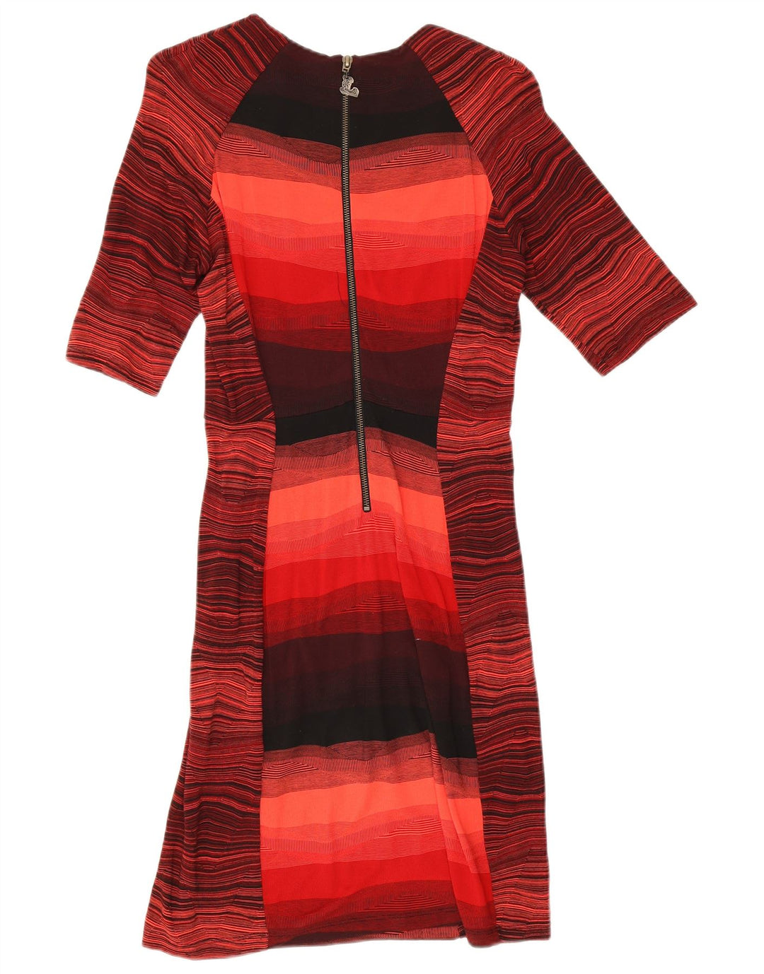 Rochie teacă pentru femei Desigual UK 10, cu dungi roșii mici