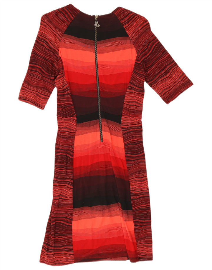 Rochie teacă pentru femei Desigual UK 10, cu dungi roșii mici