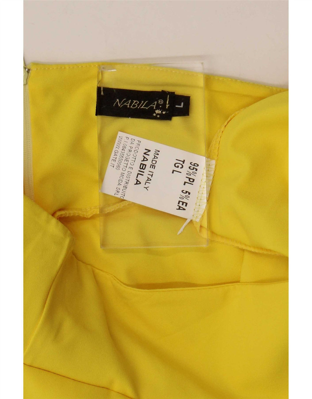 Fusta mini Nabila pentru femei, mare W32, poliester galben