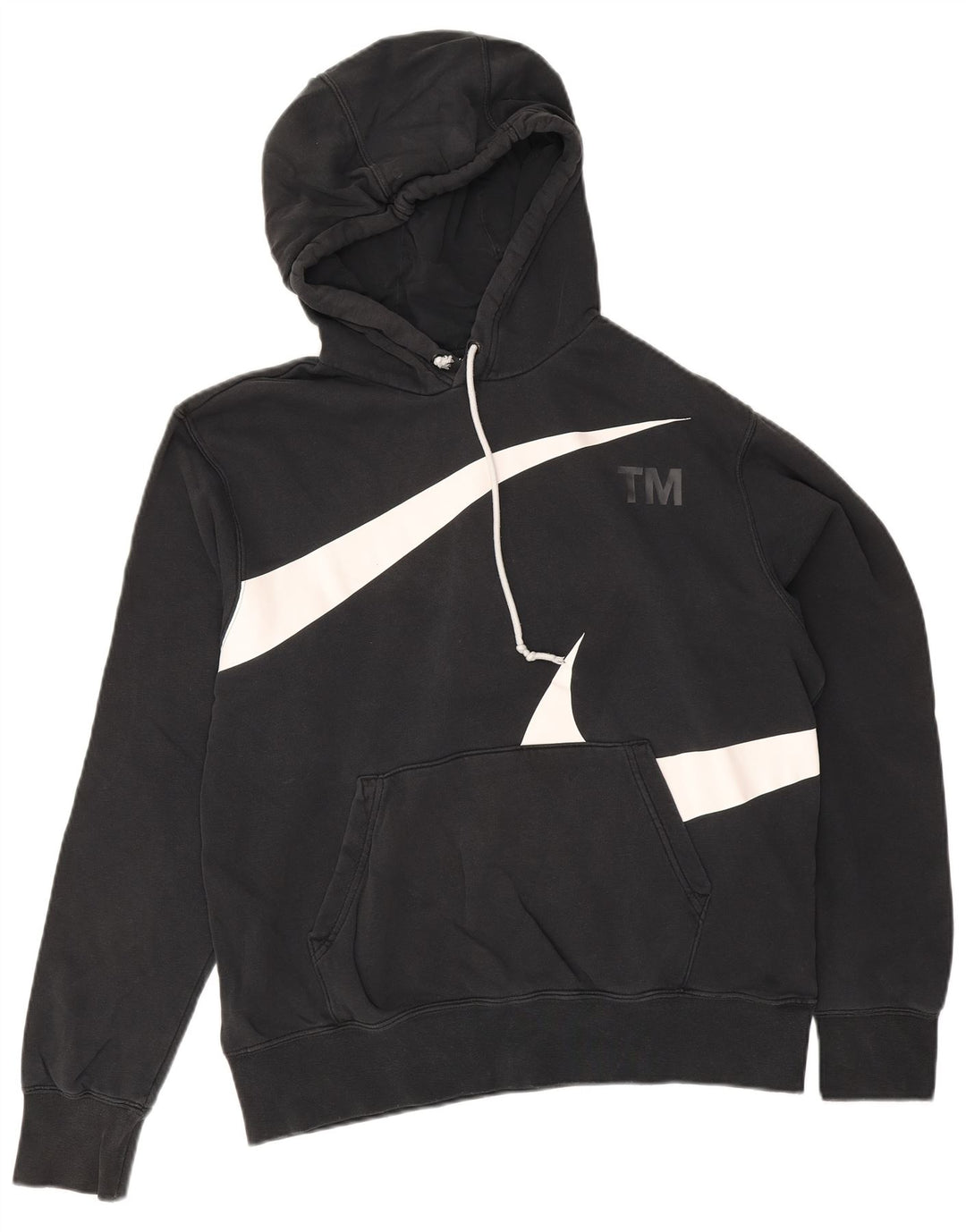 Pulover Nike Grafic pentru bărbați, bumbac mediu negru
