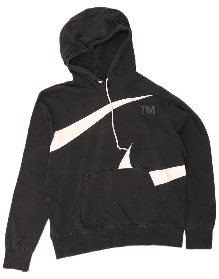 Pulover Nike Grafic pentru bărbați, bumbac mediu negru