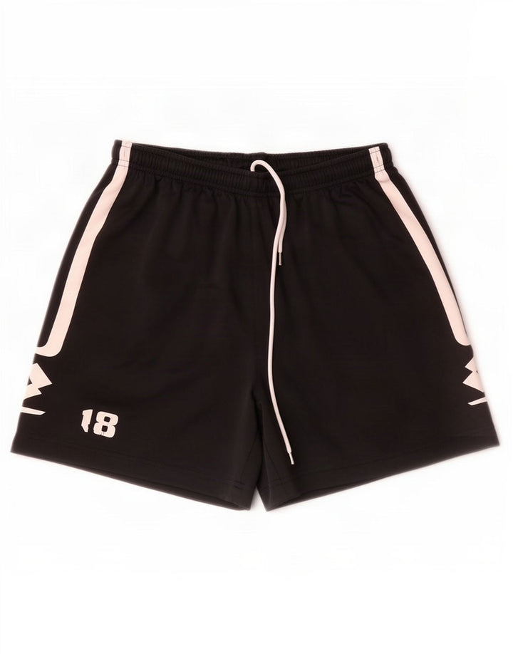 Pantaloni scurți sport Lotto pentru bărbați, mediu negru, bloc de culoare