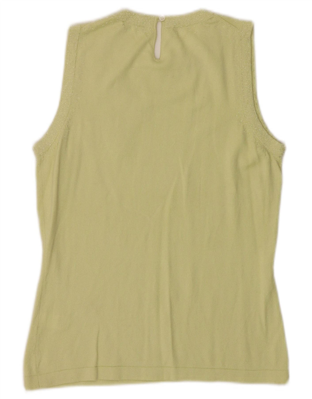 BANANA REPUBLIC Vest Top pentru femei UK 10 Small Green Silk