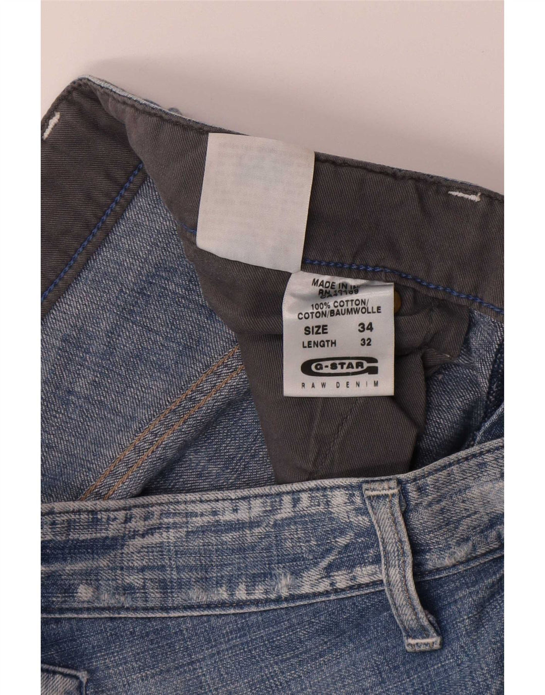 G-Star Blugi Cargo Straight pentru bărbați W34 L32 Bumbac albastru
