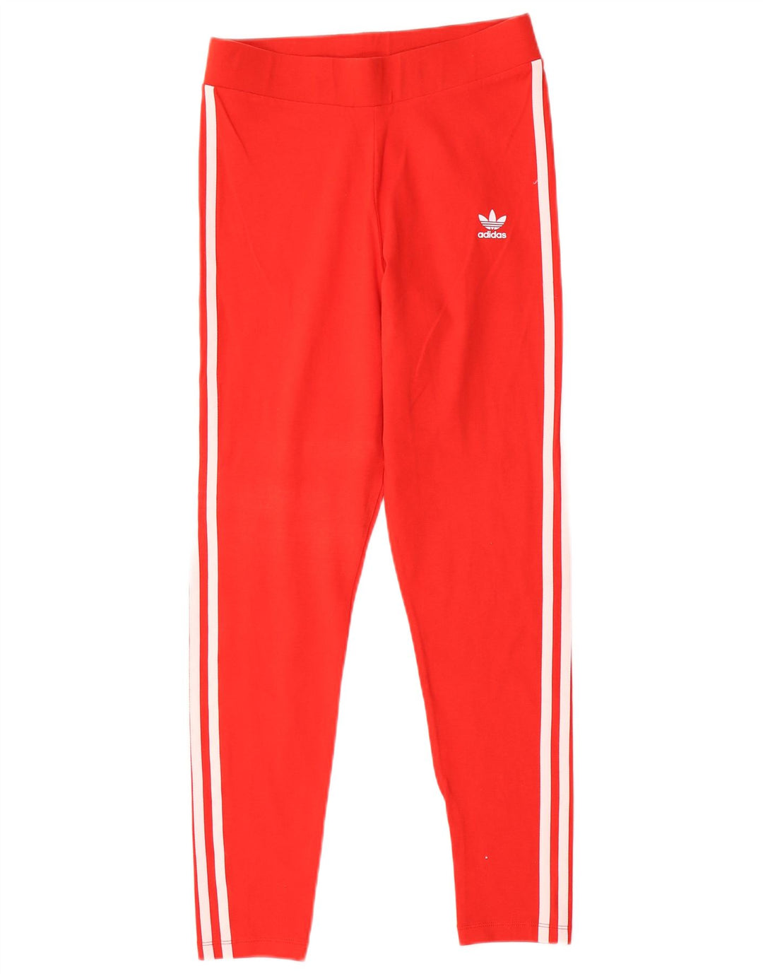 Leggings pentru femei Adidas UK 14, bumbac roșu mediu